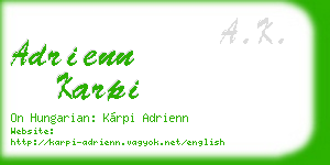 adrienn karpi business card